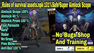 Rules of Survival Assets.npk 101% Safe With Super Aimlock