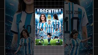 Argentina Jersey AI Photo Edit Tutorial 😳 How To Viral Brazil & Argentina Photo Editing