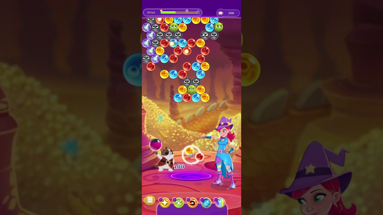 BUBBLE WITCH 3 SAGA LEVEL 4265 ~ NO BOOSTERS, NO CATS, NO HATS