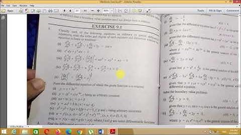 Differential Equation Lecture 1| what is order and degree  MS yusuf Ex # 9.1  Muhammad Hammad Waheed