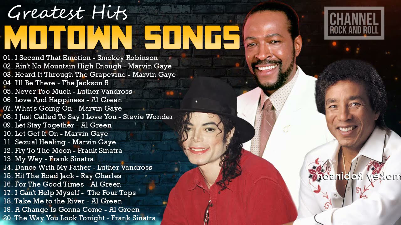 Motown Classic Songs 60s 70s - The Jackson 5 Marvin Gaye  Al Green  Smokey Robinson  Luther Vandross