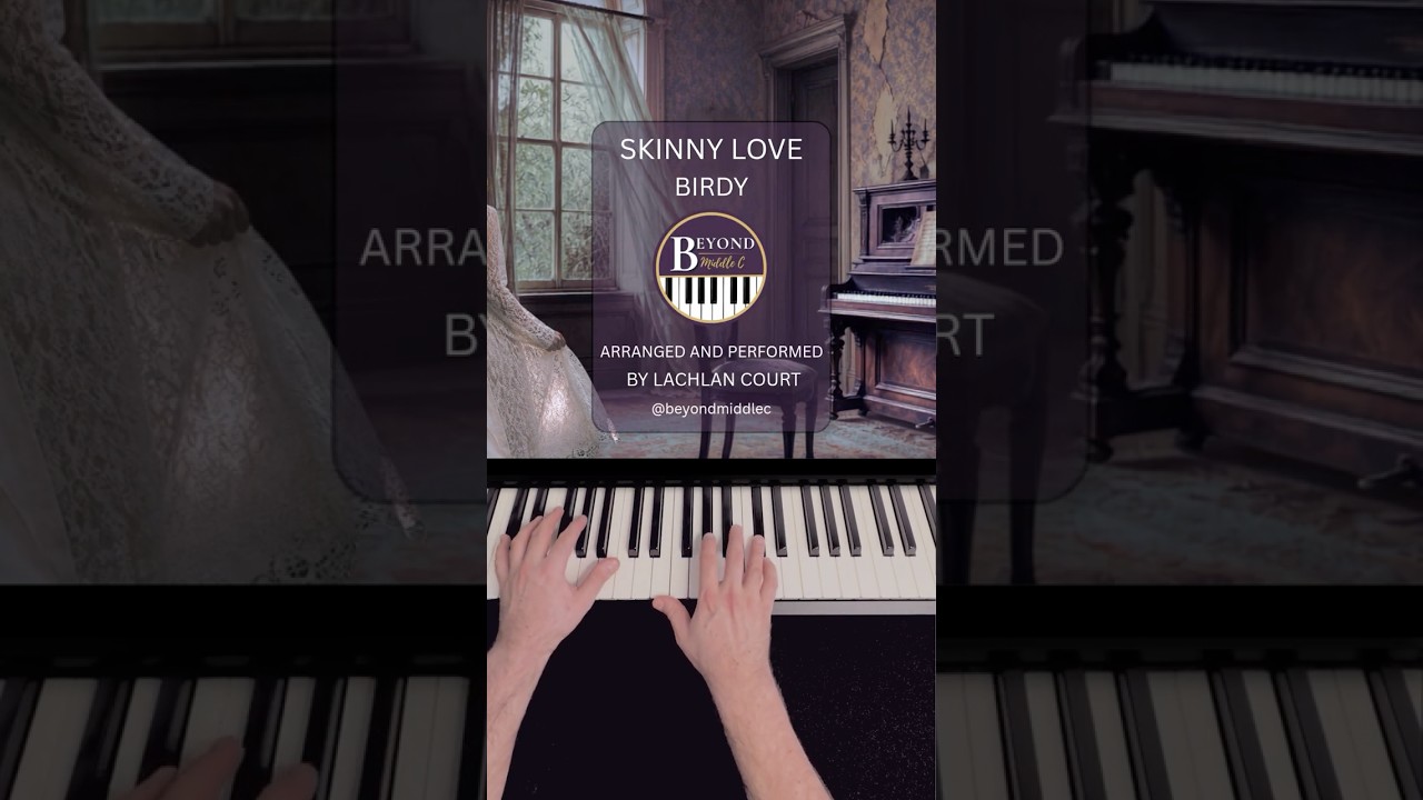 Life Quote 💛 | Skinny Love - Piano Instrumental Cover Version #lifequotes #birdy #shorts