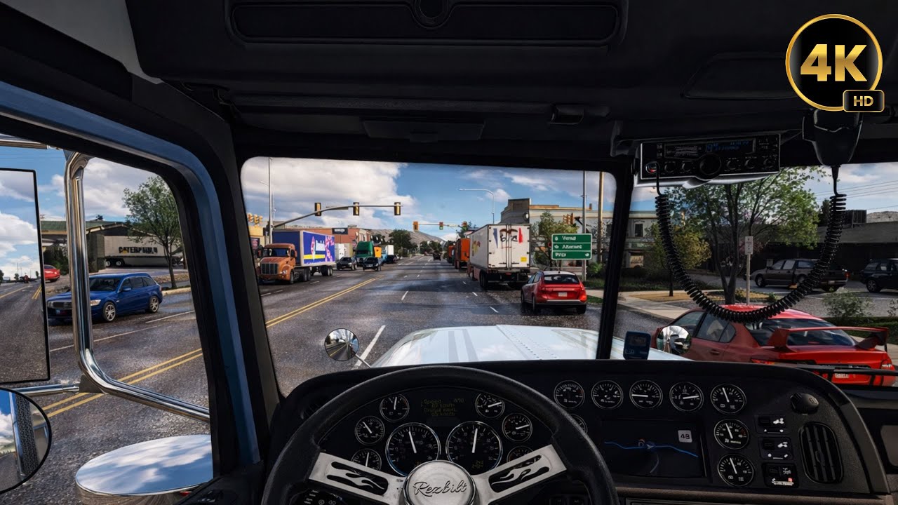 [ATS 1.58] Ultra Realistic Drive – Next-Gen Lighting & Physics in 4K ...