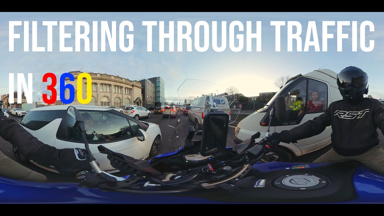 Filtering Through Traffic in 360 | 4K 60FPS | Take Control | Look ...