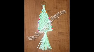 Makrome yılbaşı ağacı yapımı -- Macrame Christmas Tree