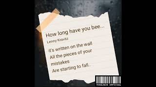 How Long Have You Been Blind  Lenny Kravitz  Cover By Don Jack tirajackofc