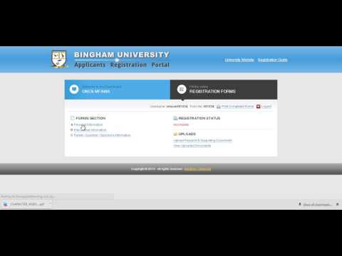 BHU Applicant Portal Video Documentation
