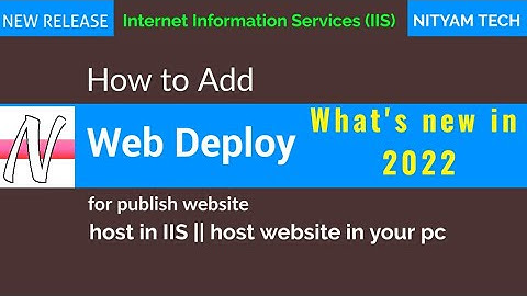 Add Web Deploy #iis