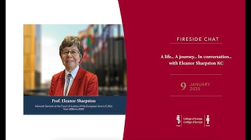 A Life... A Journey... In Conversation with Eleanor Sharpston KC
