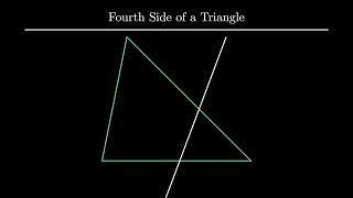 Triangle has FOUR sides!! | Manim | #manim #maths #visualization #triangle