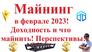 Майнинг в феврале 2023! Доходность и что майнить! Перспективы!