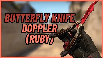 ★ Butterfly Knife Doppler (Ruby) | CSGO Knife Showcase