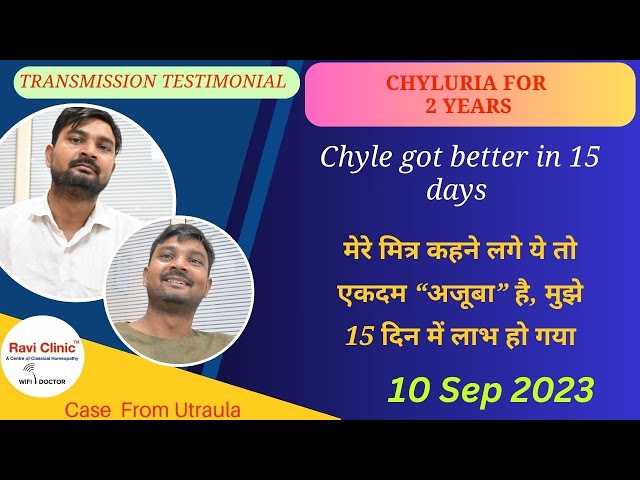 Chyluria Got Cured 10 Sep 2023