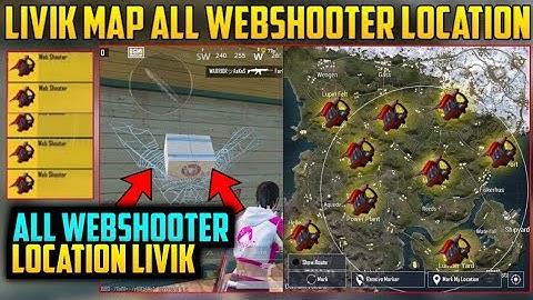 All Web Shooter Location In Livik Map Bgmi | Livik Map Web Shooter Location|Livik SpiderMan Location