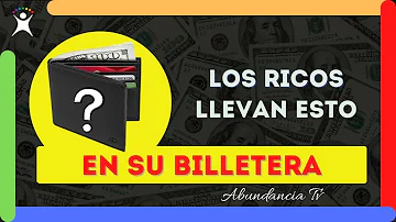 ¿Qué llevan los ricos en la cartera?