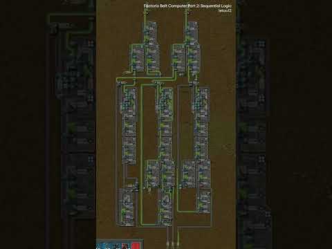 Видео: Процессор из конвейеров в Factorio! #Shorts