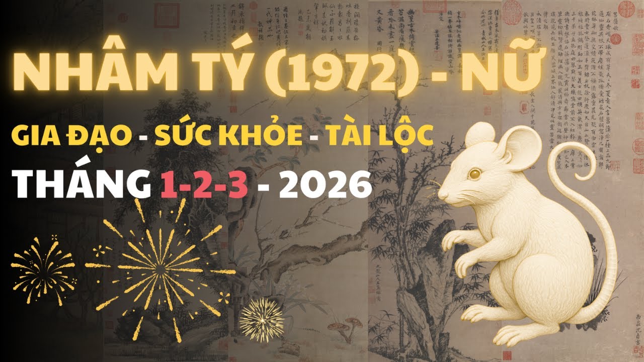 Tử Vi 3 Tháng Đầu Năm 2026 Của Nữ Nhâm Tý 1972 | Kho Tu Vi