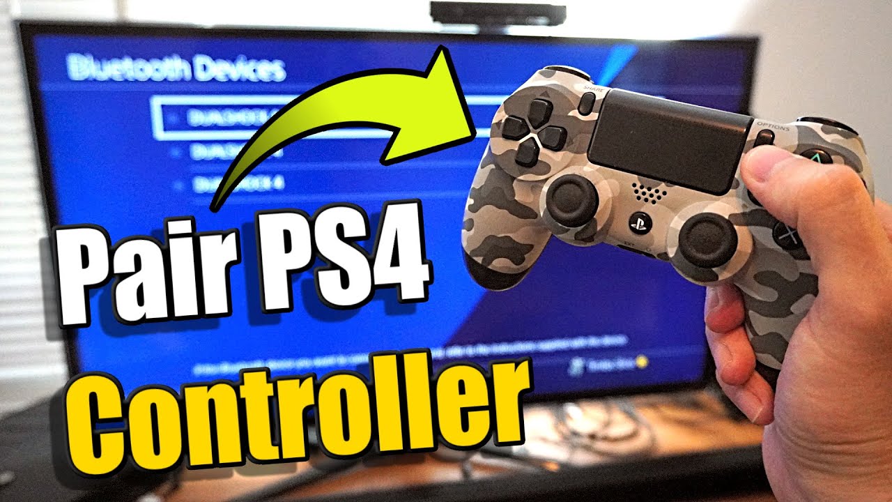 How to PAIR NEW PS4 Controller to your Playstation (2 Methods) - YouTube