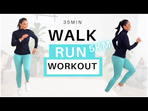 ٥٠٠٠ خطوة في ٣٥ دقيقة من المشي والجري تمرين حرق الدهون تمرين ممتع للغاية