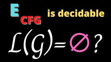 Emptiness for CFGs is Decidable (what is a productive variable?)
