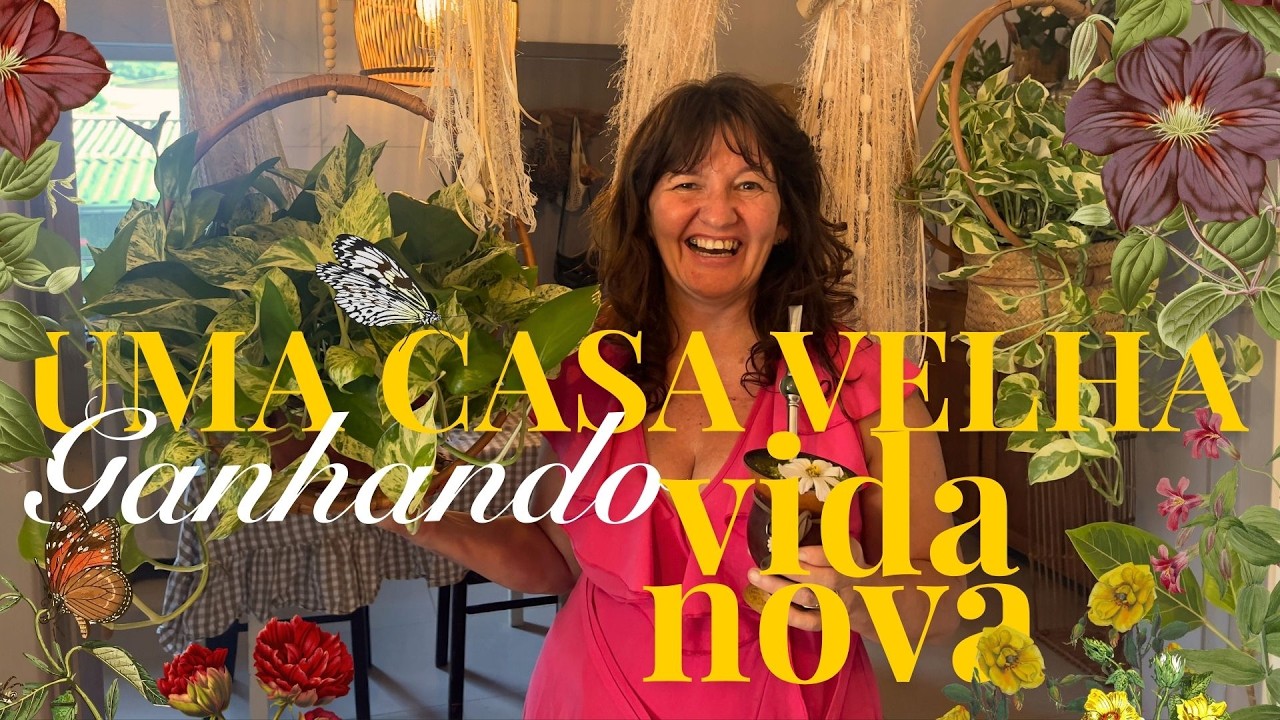 Uma CASA VELHA ganhando VIDA NOVA☀️🏡🌺🌼