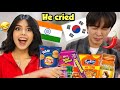 Korean boy Tries Indian snacks for the first time🥵