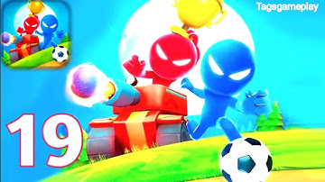 Stickman Party - Gameplay Part 19 Tournament Mode 1 2 3 4 Players Free Random MiniGames Update