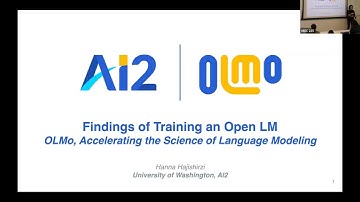 Hanna Hajishirzi (AI2) - OLMo: Findings of Training an Open LM