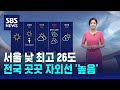 [날씨] 서울 낮 최고 26도…전국 곳곳 자외선 지수 &#39;높음&#39; / SBS