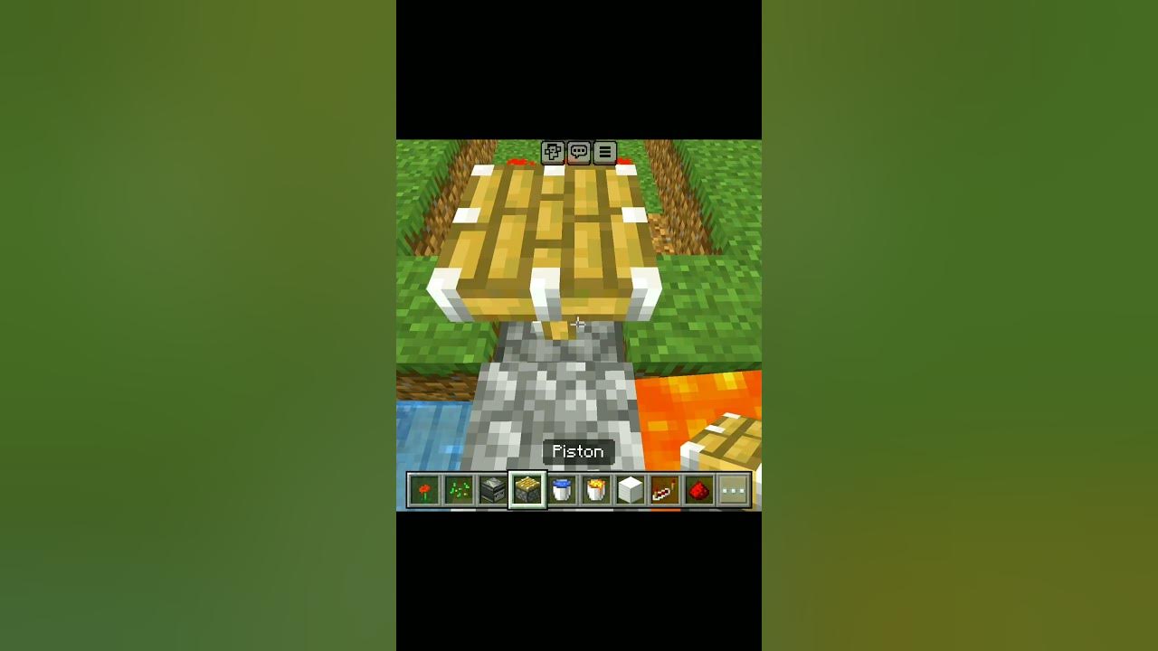 How to make redstone automatic bridge in minecraft #autofarm #minecraft ...