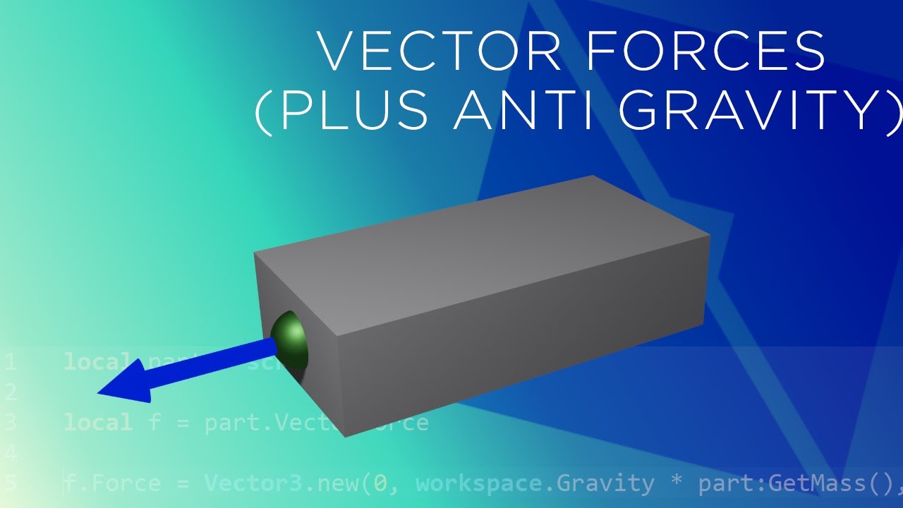 How To Use Vectorforces In Roblox Studio Anti Gravity Effect Youtube - roblox using vector force to get to position