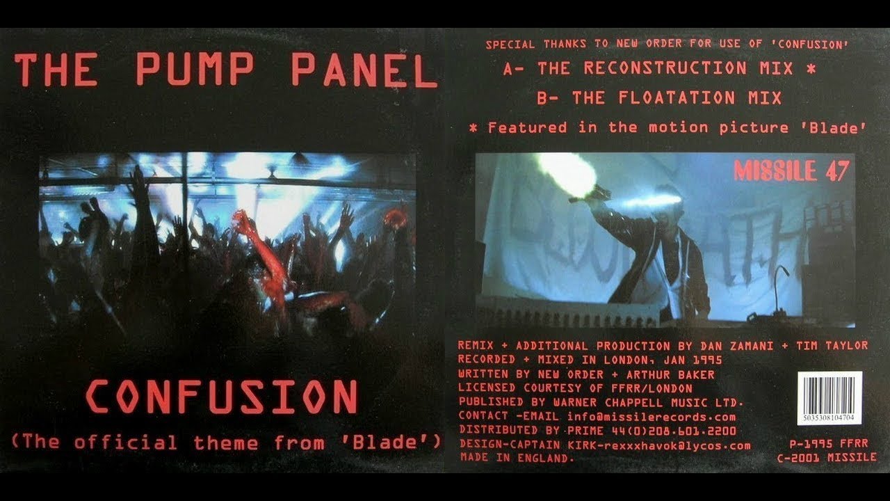 Kurve ekstremt Relativitetsteori New Order - Confusion (Pump Panel Reconstruction Mix)[Blade Soundtrack] -  YouTube