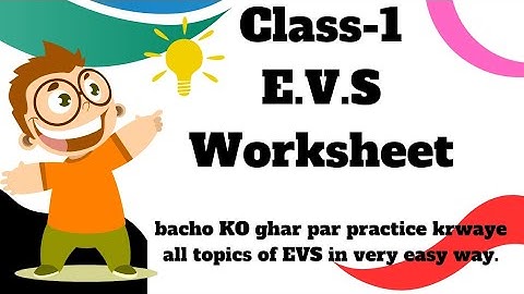 class-1 EVS worksheet.EVS worksheet for class-1.evs daily practice worksheet.#evsworksheetsforkids.
