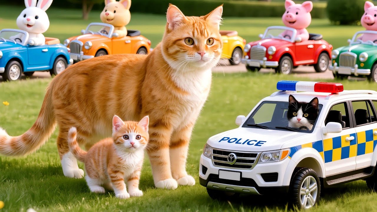 From Home to Market: Kitten Go Carrot Harvesting with Mama Cat 💖