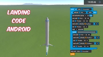 Auto landing code I made in Simplerockets 2 android