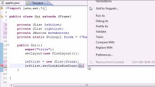Java Programming Tutorial   72 -  Multiple Selection List