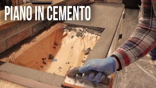 Piano in cemento DIY Concrete Countertop (CHEEPEST WAY) | Knob House Project