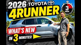 2026 Toyota 4runner What's New in 3 minutes