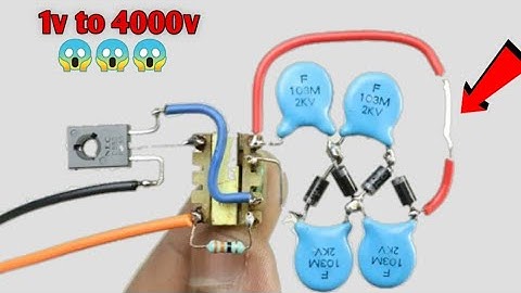 How to make High voltage generator at home//1 v to 4000v😱😱 || mosquito bat circuit ||