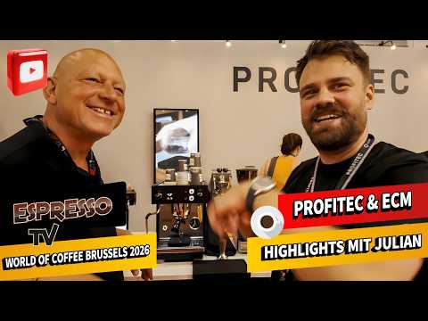 World of Coffee Brussels 2026 - Profitec Move 2.0 and Go 2 & ECM Highlights