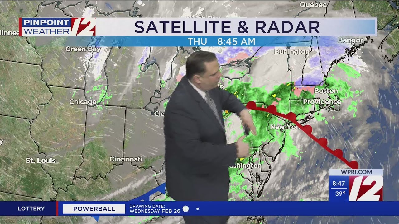 WPRI 12 Weather Forecast for 2/27/25: Showers today; drier tomorrow ...