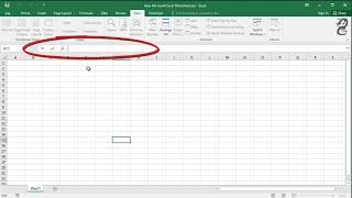 Formula bar is missing in Excel:  Recovering the Formula Bar