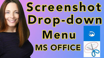 Take a Screenshot of a Drop Down Menu - Windows Snipping Tool AND Snip & Sketch