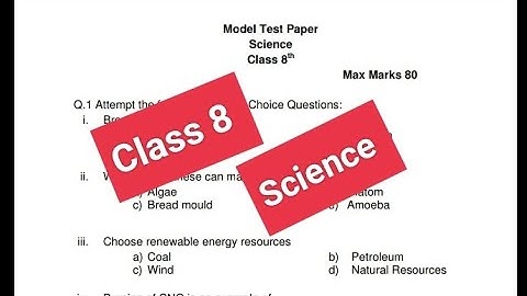 Science (CLass 8)sample paper September 2023 #pseb #solved #cbse #samplepaper #class8science