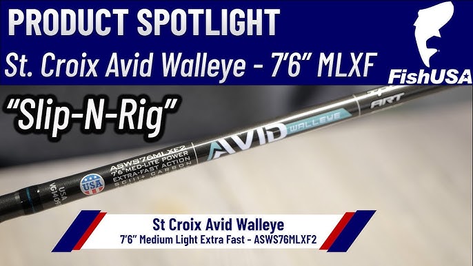 St. Croix Avid Series Walleye Spinning Rod - ASWS73MXF - When To