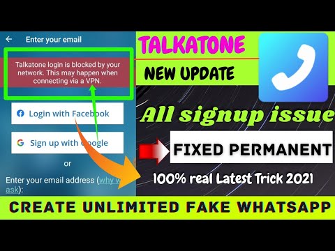 talkatone login is blocked by network this may happen when connecting via a vpn problem fixed 2021|