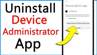 How To Uninstall Device Administrator App In Android | Device Admin App Ko Deactivate Kaise Karen screenshot 1