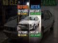 1983 BMW E24 Restored After 20 Years # #BMWClassic #DeepCleaning #shorts #usashorts  #CarRestoration