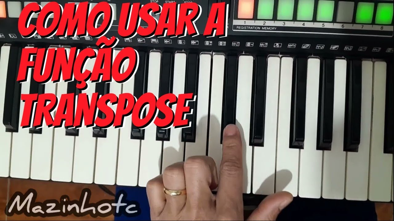 Para que serve a função transpose do teclado