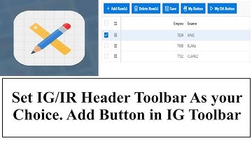 Oracle Apex- Customize IG/IR Header || Add Custom Button and Actions